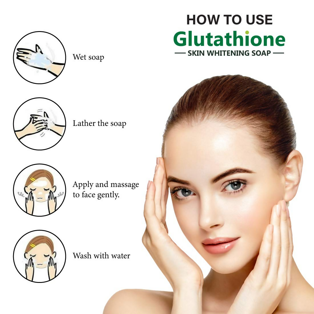 LA Organo Glutathione Neem & Tulsi Skin Whitening Soap | Swadesiicart