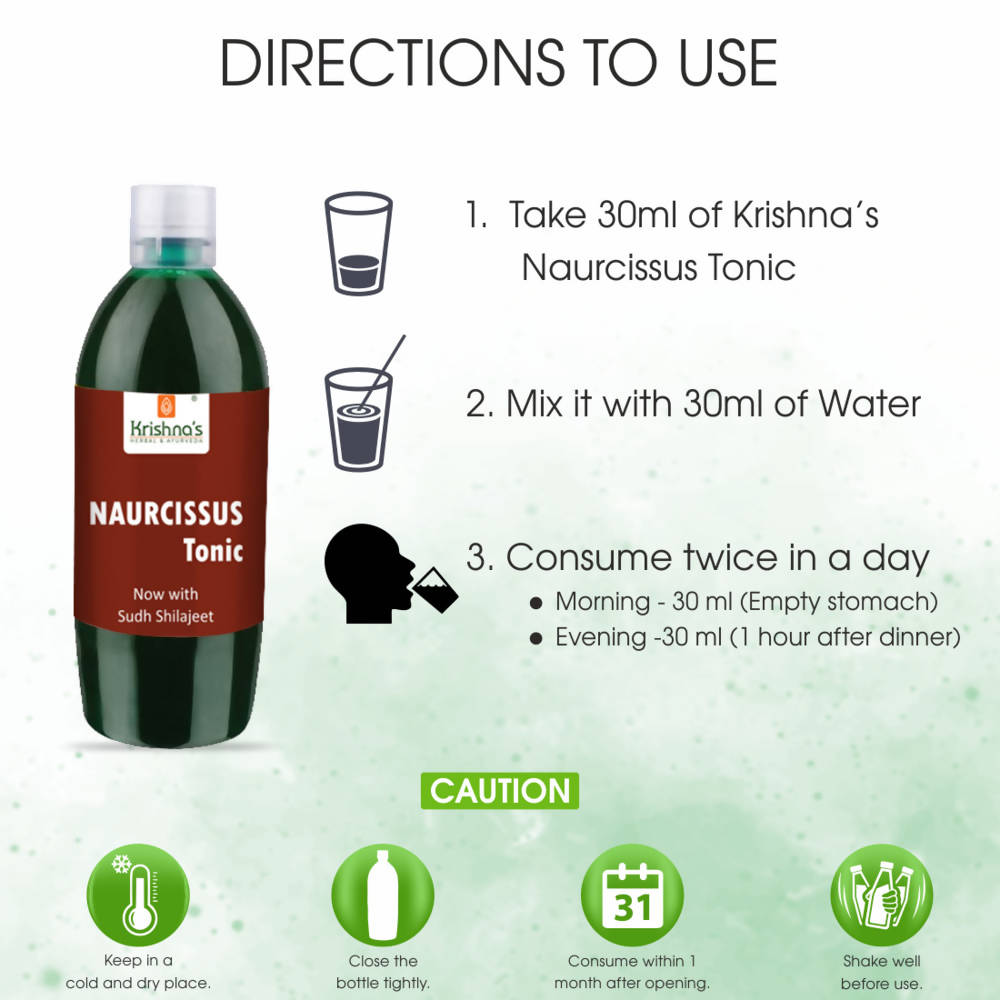 Krishna's Herbal & Ayurveda Naurcissus Tonic 