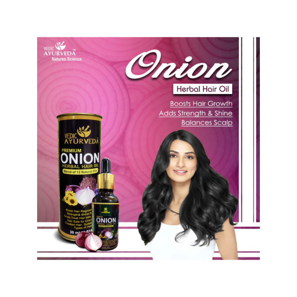 VedicAyurveda Onion Hair Oil for hair  Grab2Buy VedicAyurveda Grab2Buy