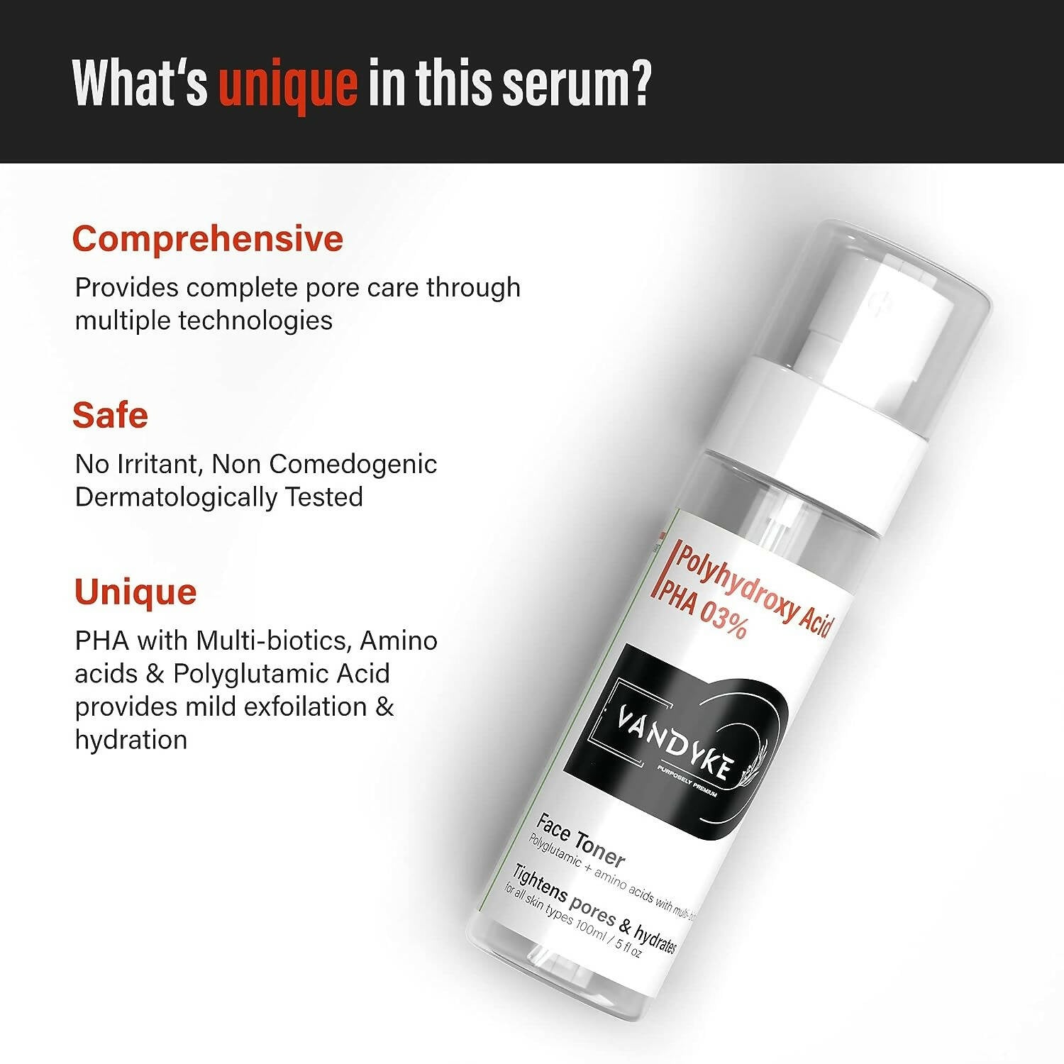 Vandyke 3% PHA Face Toner  Grab2Buy Vandyke Grab2Buy