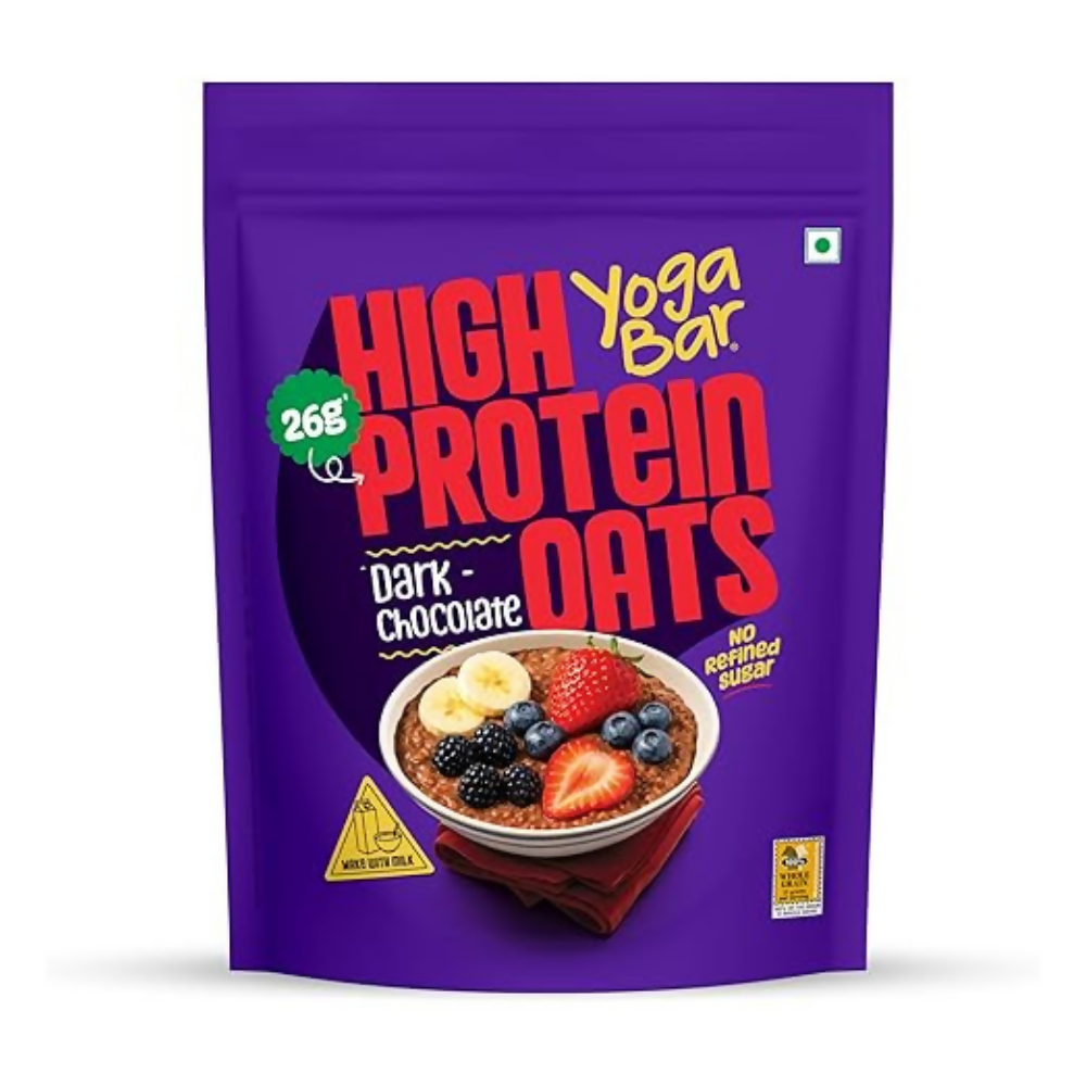 Yoga Bar High Protein Oats - Combo Flavors: Korean Fire, Mum's Masala, Dark Chocolate, Fruit Nuts Seeds, Kesar Pista Kulfi, Banana Creme, Filter Kappi  Grab2Buy Yoga Bar Grab2Buy