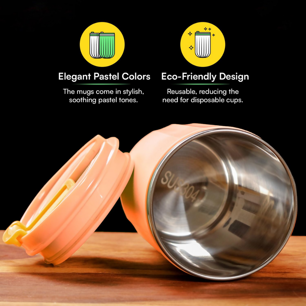 Udyan Tea Stainless Steel Vacuum Insulated Tumbler - Pink  Grab2Buy Udyan Tea Grab2Buy
