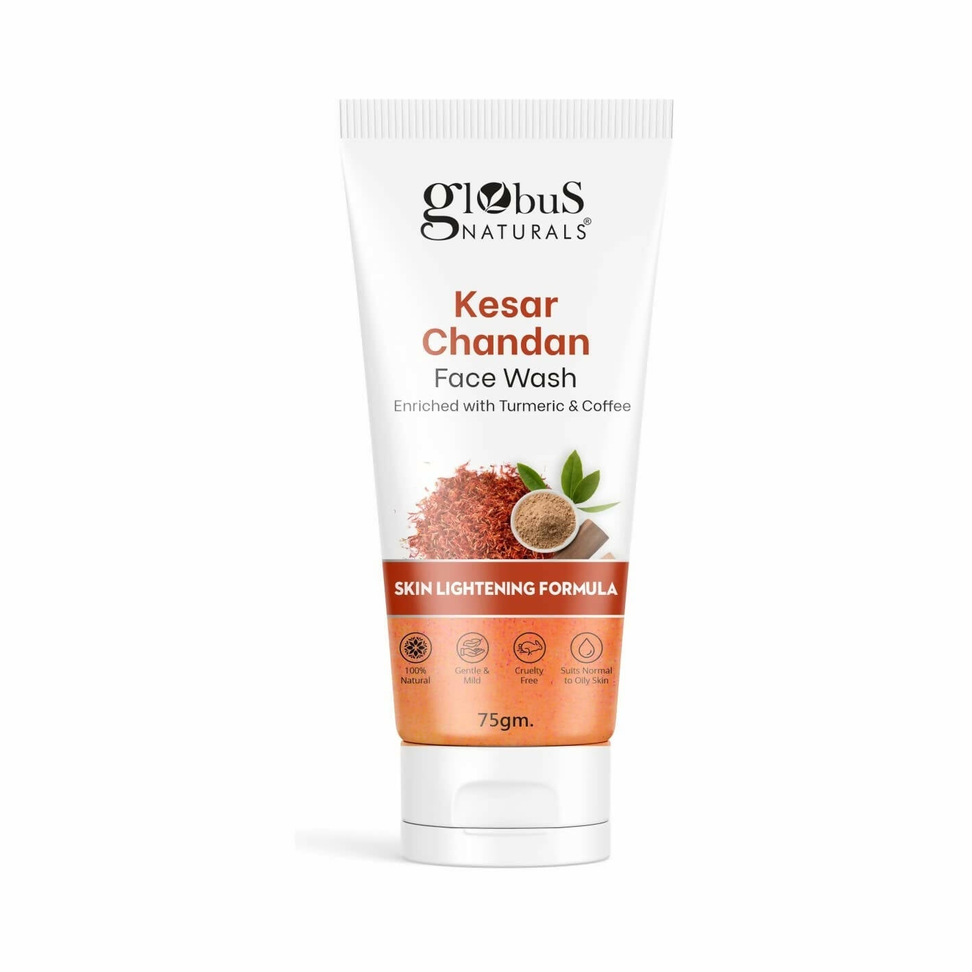 Globus Naturals Kesar Chandan Skin Lightening & Tan Removal Face wash - Grab2buy