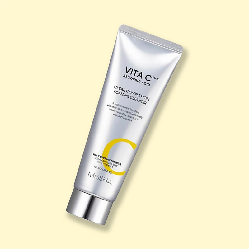 Missha Vita C Plus Clear Complexion Foaming Cleanser  Grab2Buy Missha Grab2Buy