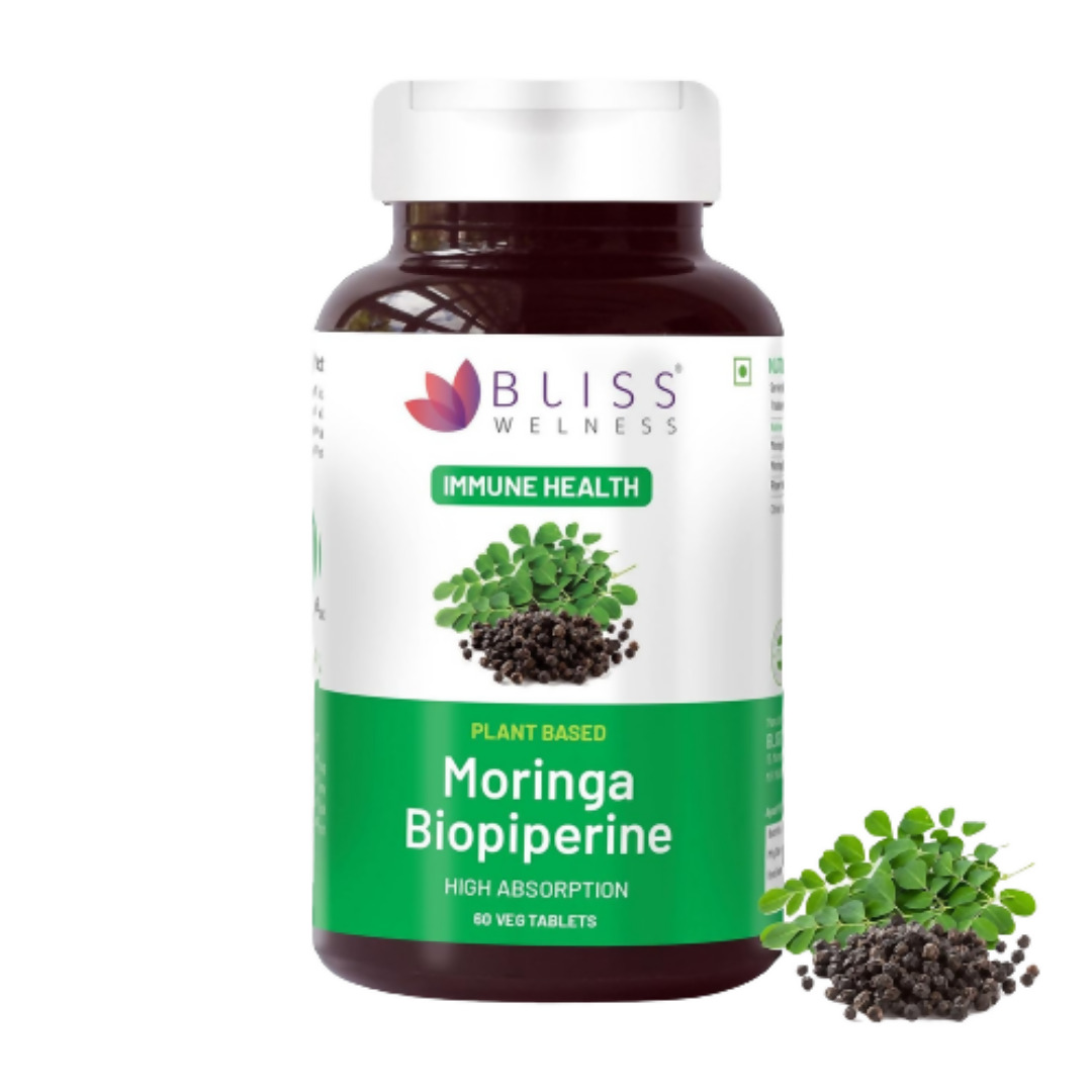 Bliss Welness Moringa Biopiperine Tablets 