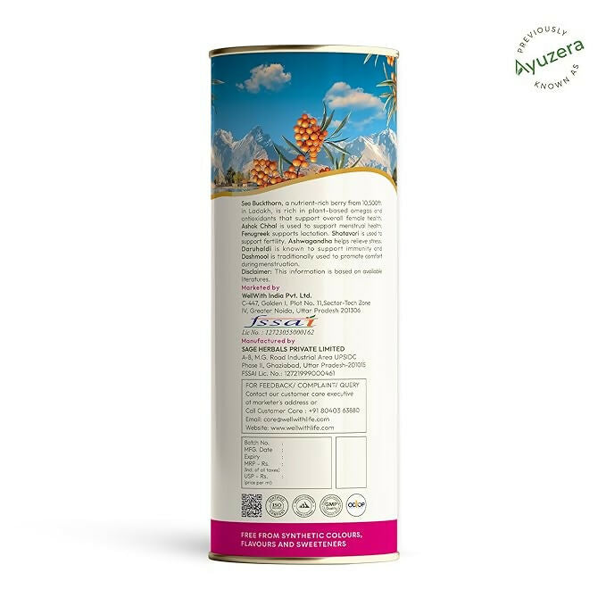 Wellwith Sea Buckthorn Femwin (Femwell) Ayurvedic Juice  Grab2Buy Wellwith Grab2Buy
