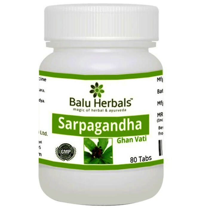 Balu Herbals Sarpagandha Ghan Vati Tablets 