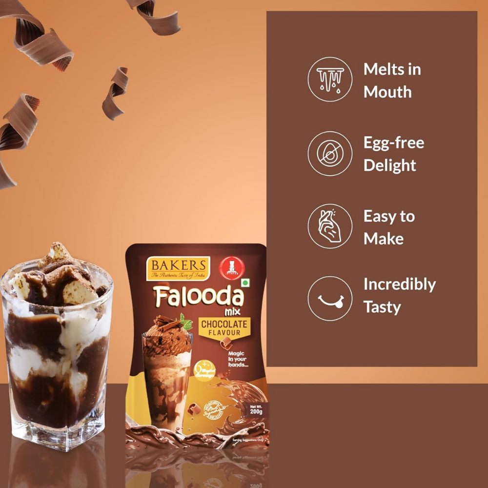 BAKERS Chocolate, Rose And Strawberry Flavour Falooda Mix Powder