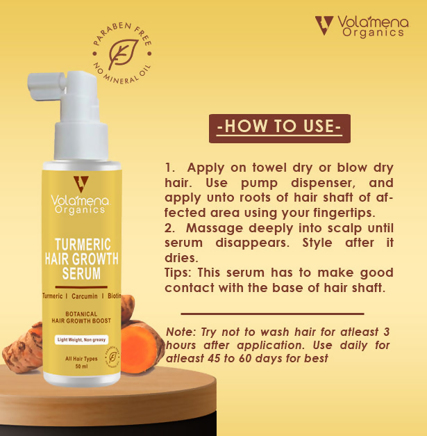 Volamena Turmeric Hair Growth Serum  Grab2Buy Volamena Grab2Buy