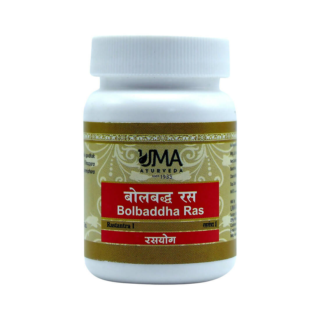 Uma Ayurveda Bolbaddha Ras Tablets 