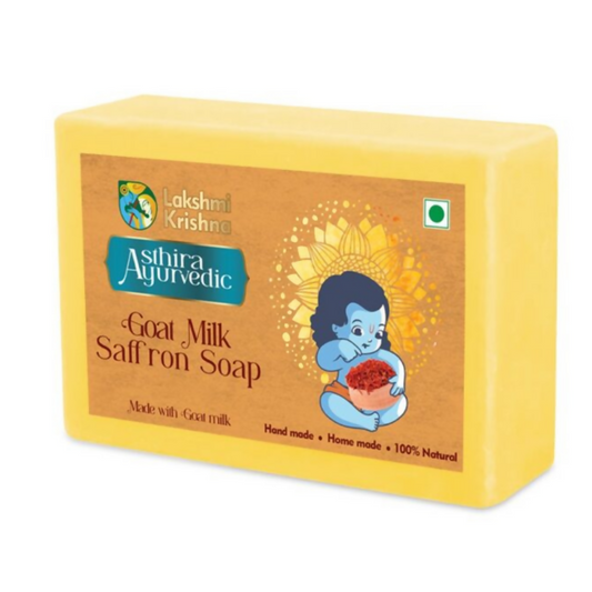Lakshmi Krishna Saffron Goat Milk Soap - Grab2buy