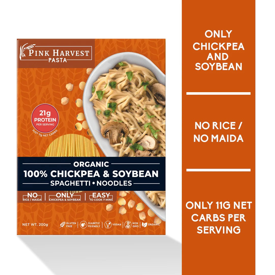 Pink Harvest Organic 100% Chickpea & Soybean Spaghetti Noodles 