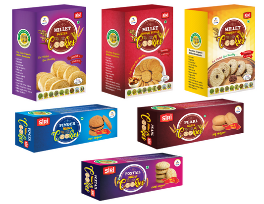 Siri Millets Cookies Combo Pack - Grab2buy