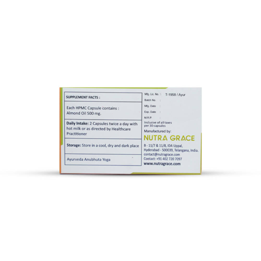 Nutra Grace Almond Oil Capsules - Grab2buy