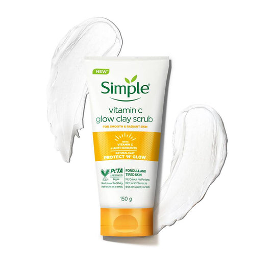 Simple Protect N Glow Vitamin C Glow Clay Scrub