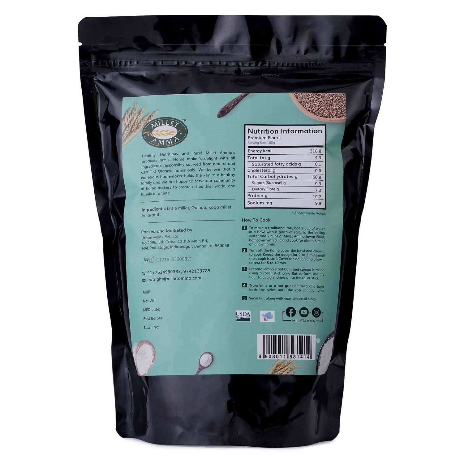 Millet Amma Gluten Free Premium Mix Flour Organic 