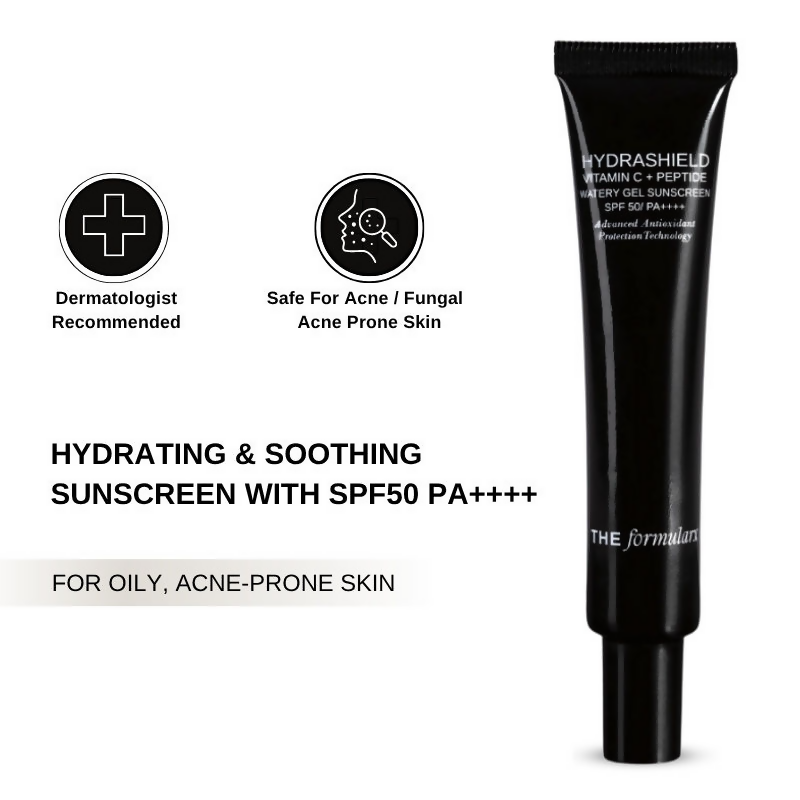 The Formularx Hydrashield Vitamin C + Peptide Sunscreen Spf 50 Pa++++ For Oily, Acne Prone Skin  Grab2Buy The Formularx Grab2Buy