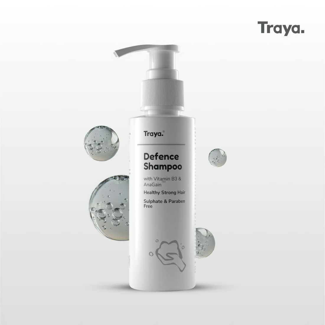 Traya Defence Shampoo with Vitamin B3 & AnaGain  Grab2Buy Traya Grab2Buy