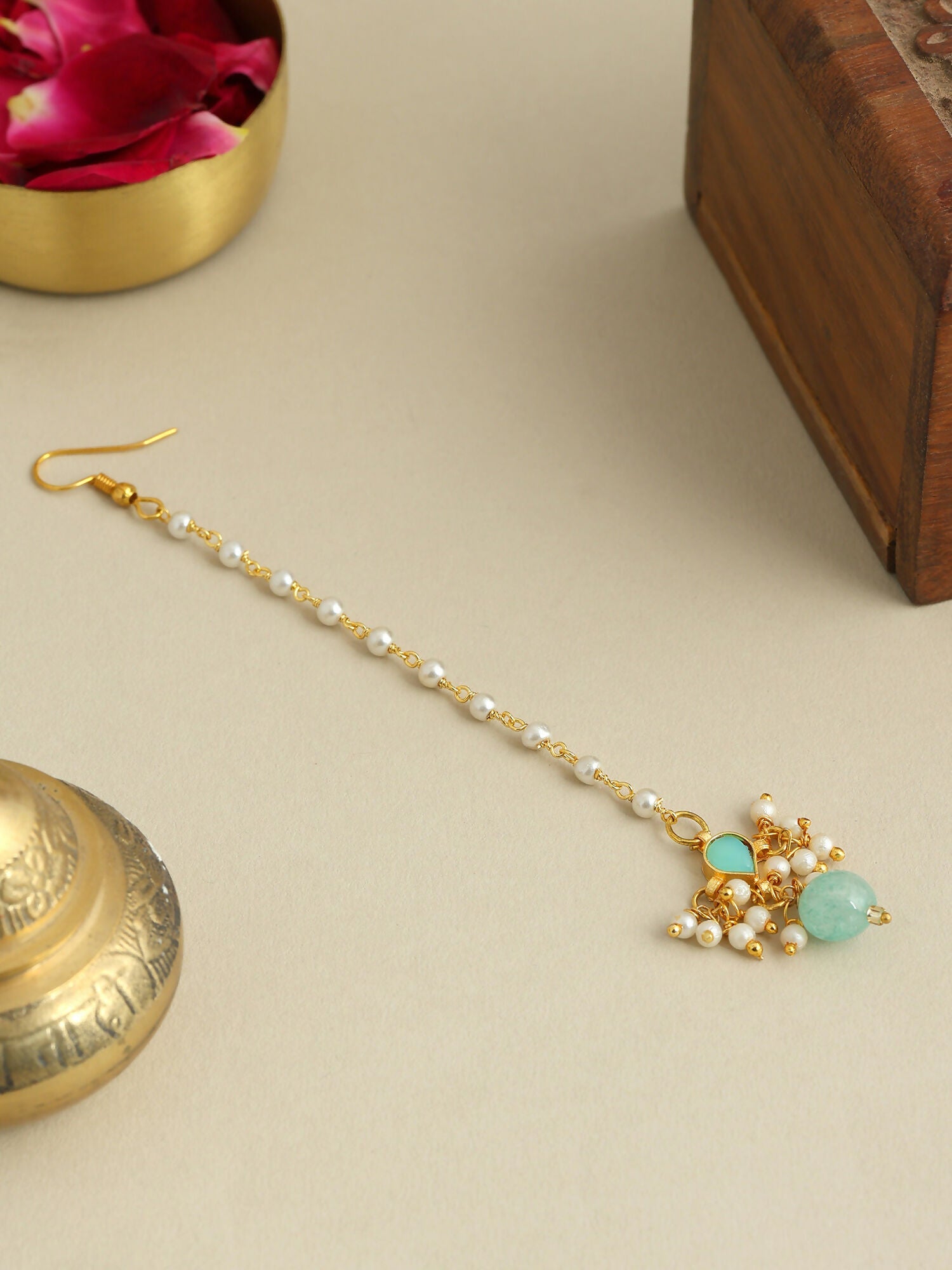 Ruby Raang Starry Stone Maang Tikka