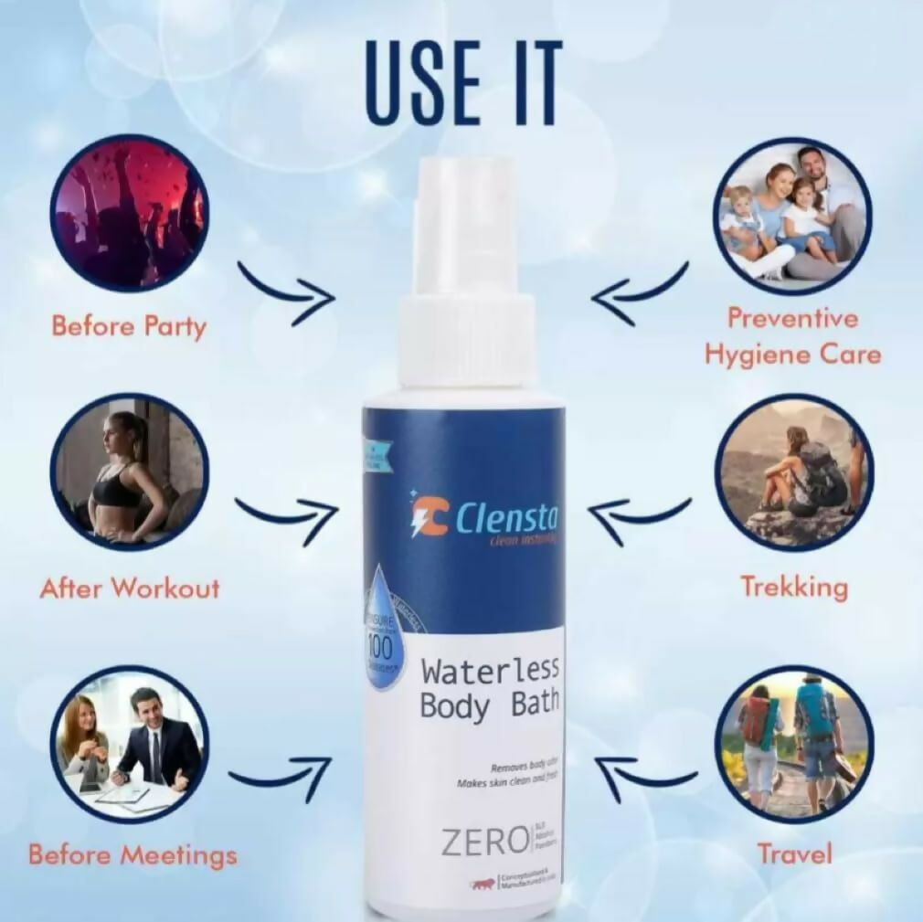 Clensta Waterless Body Bath For Men 