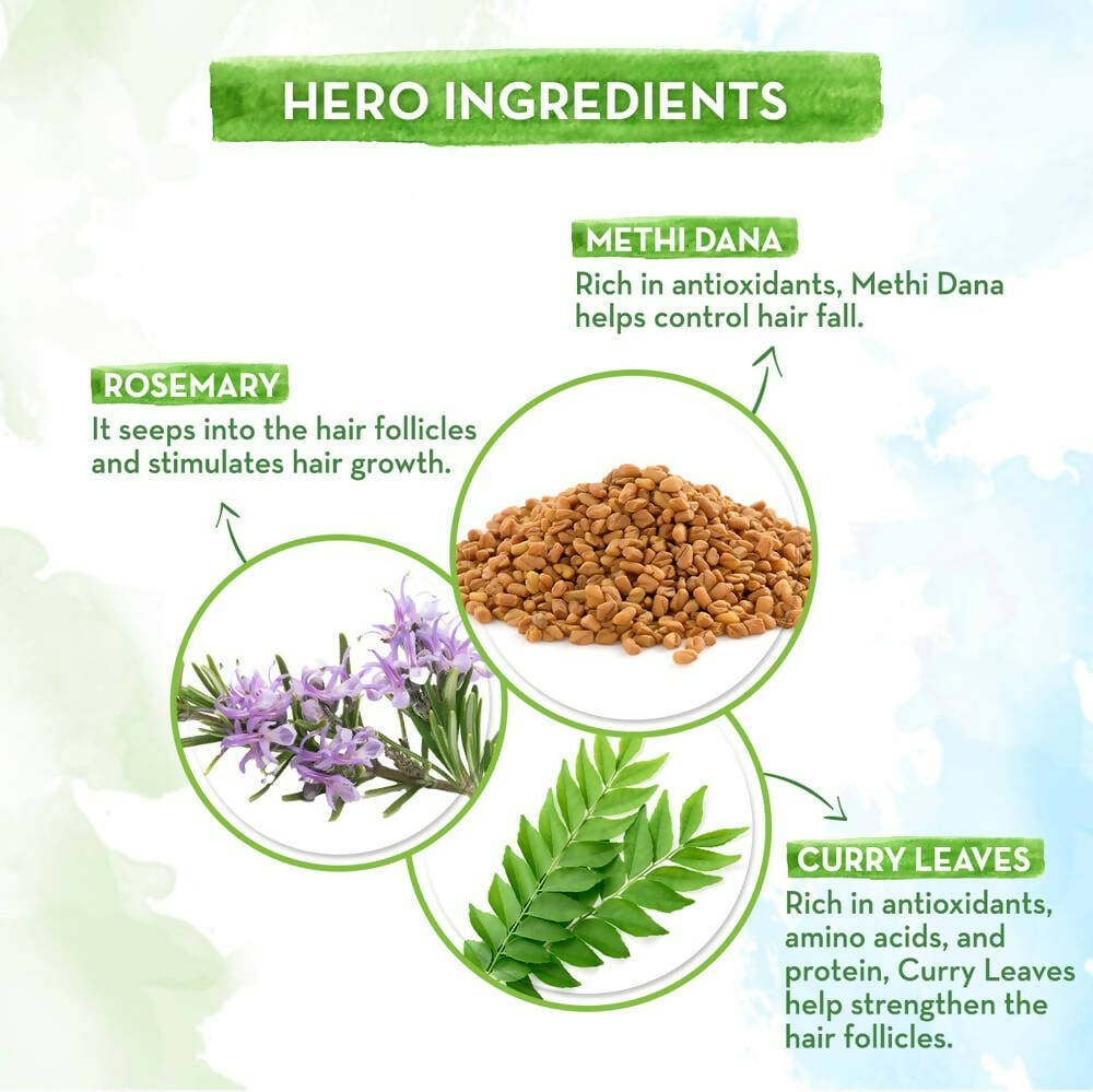 Mamaearth Rosemary Hair Growth Oil with Rosemary & Methi Dana 