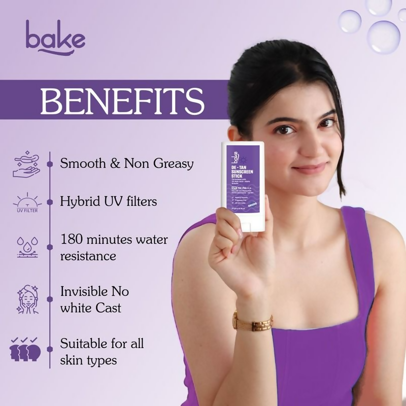 Bake De-Tan Sunscreen Stick Spf 70 Pa++++  Grab2Buy Bake Grab2Buy