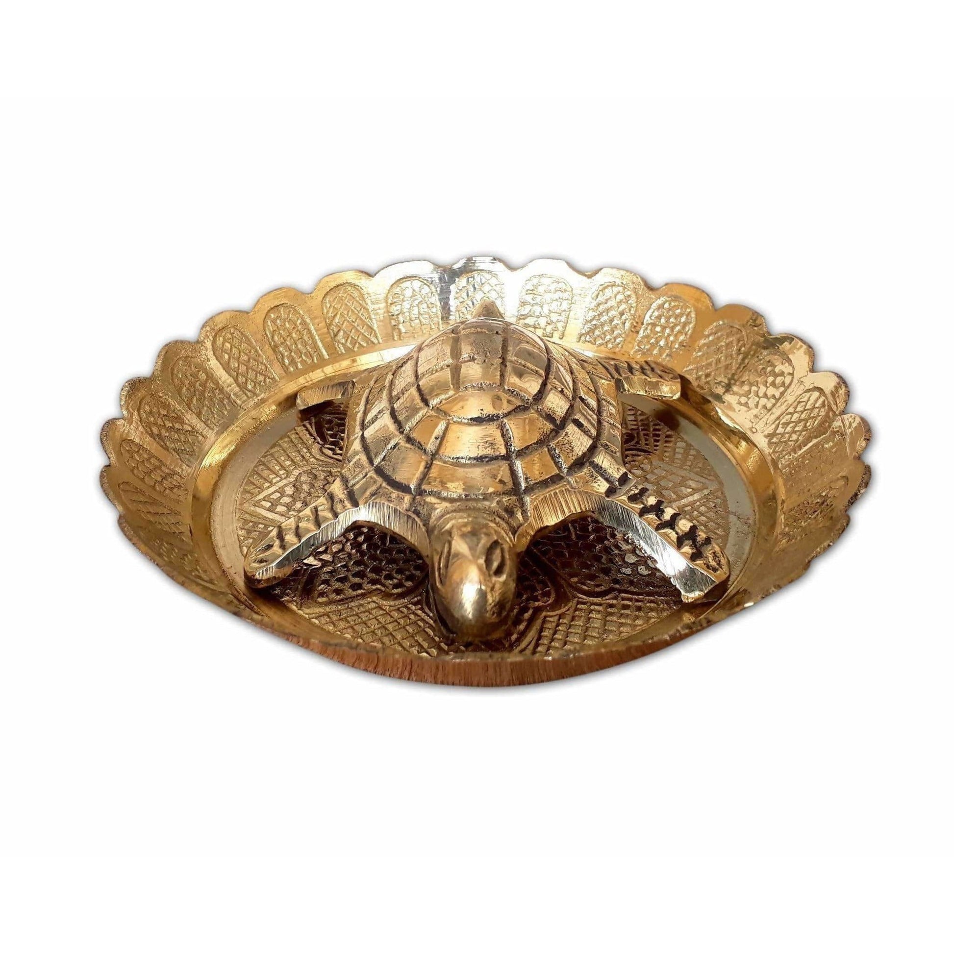 Tortoise with Small Brass Plate - Grab2buy
