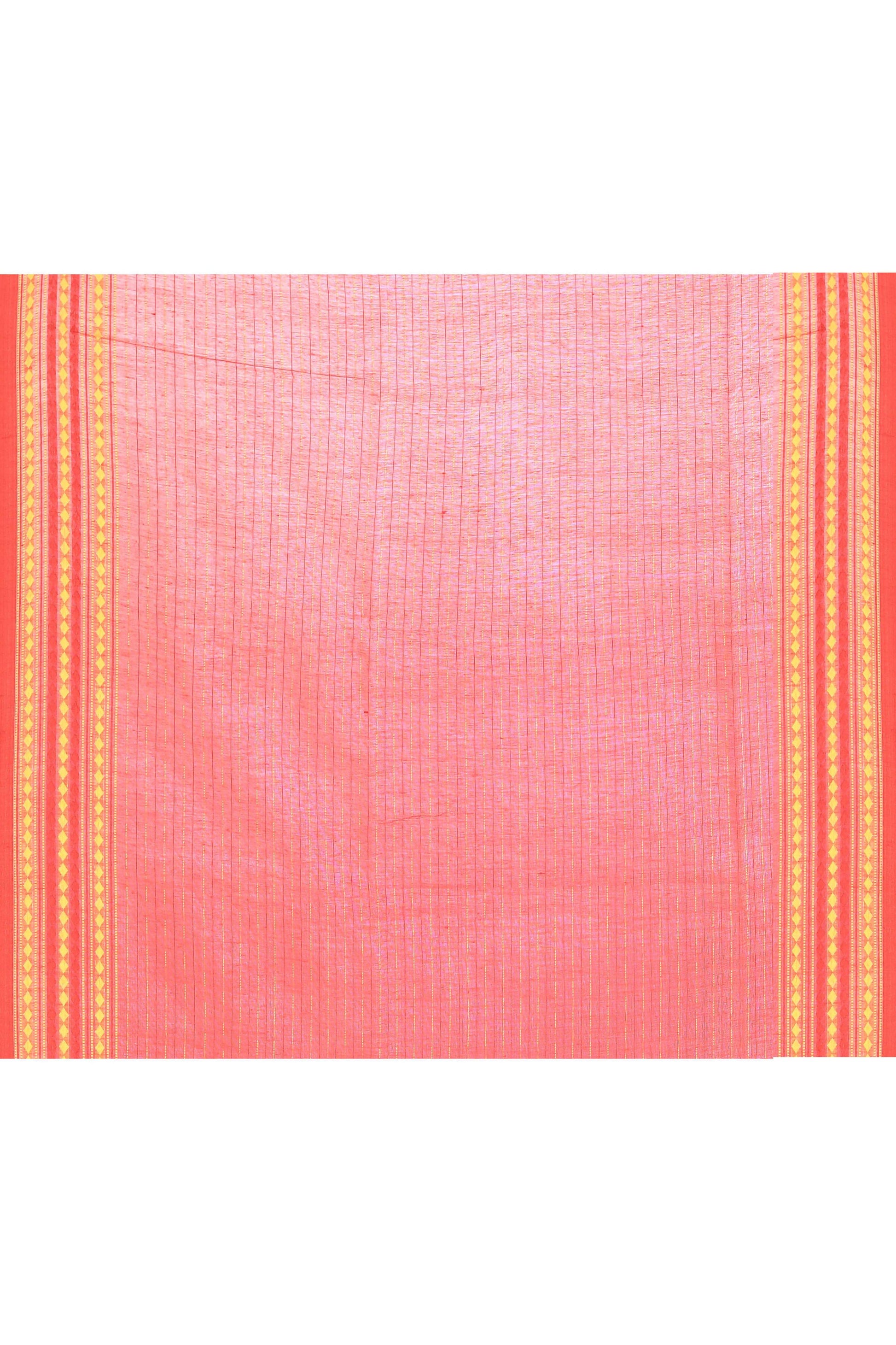 Piyari Fashion Women's White Embellished Cotton Blend Jamdani Saree