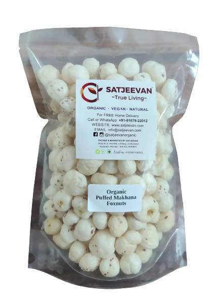 Satjeevan Organic Puffed Makhana Foxnuts 