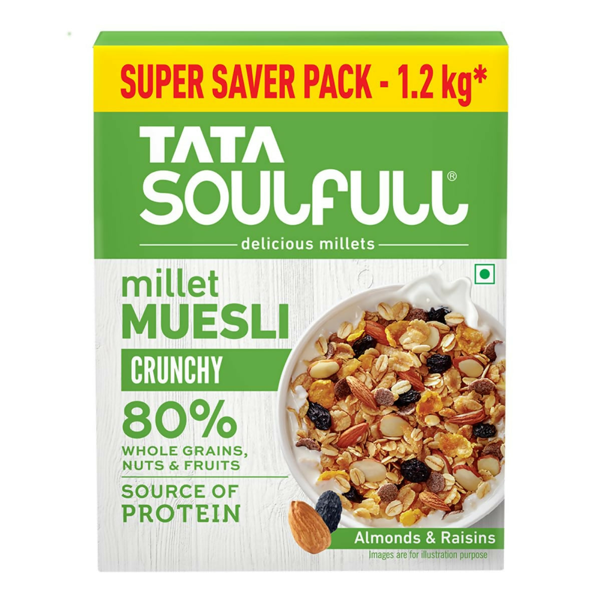 Tata Soulfull Millet Muesli Crunchy Breakfast Cereals - Grab2buy