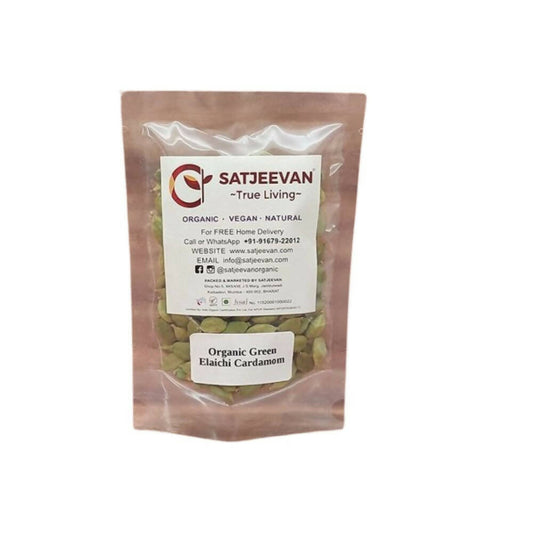 Satjeevan Organic Green Elaichi Cardamom - Grab2buy