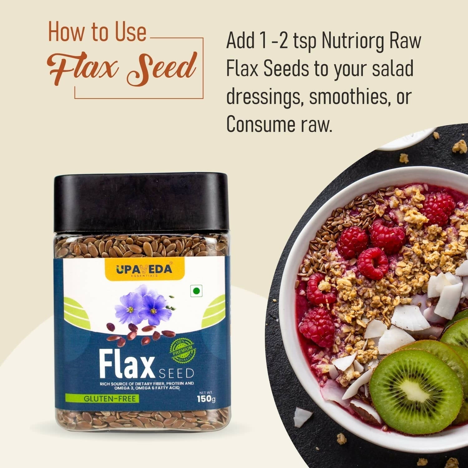 Upaveda Raw Flaxseed 