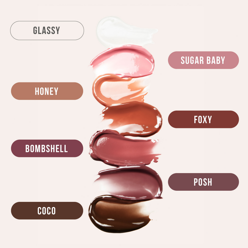Huda Beauty Faux Filler Extra Shine Lip Gloss - Honey | Swadesiicart