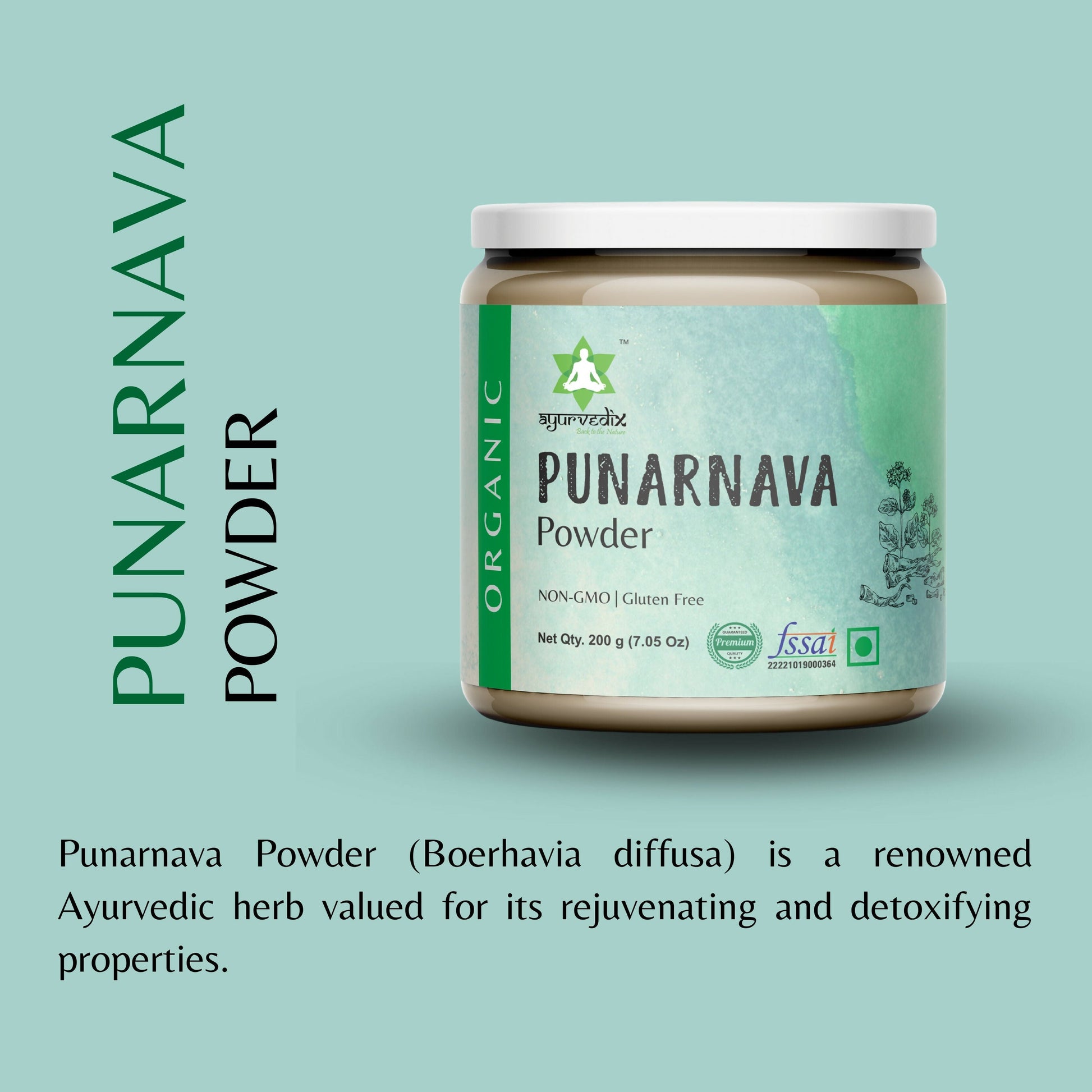Ayurvedix Organic Punarnava Powder 
