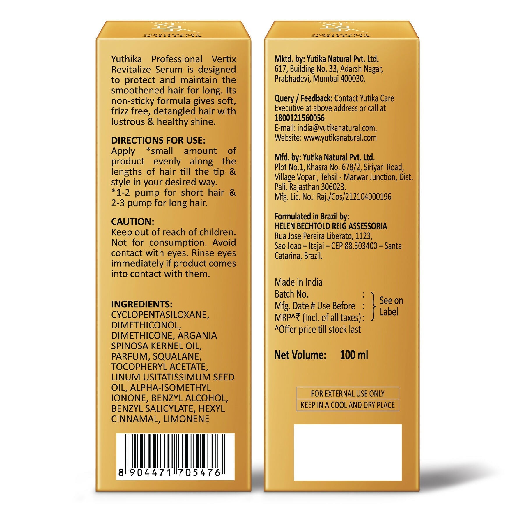 Yuthika Professional Vertix Revitalize Hair Serum  Grab2Buy Yuthika Grab2Buy