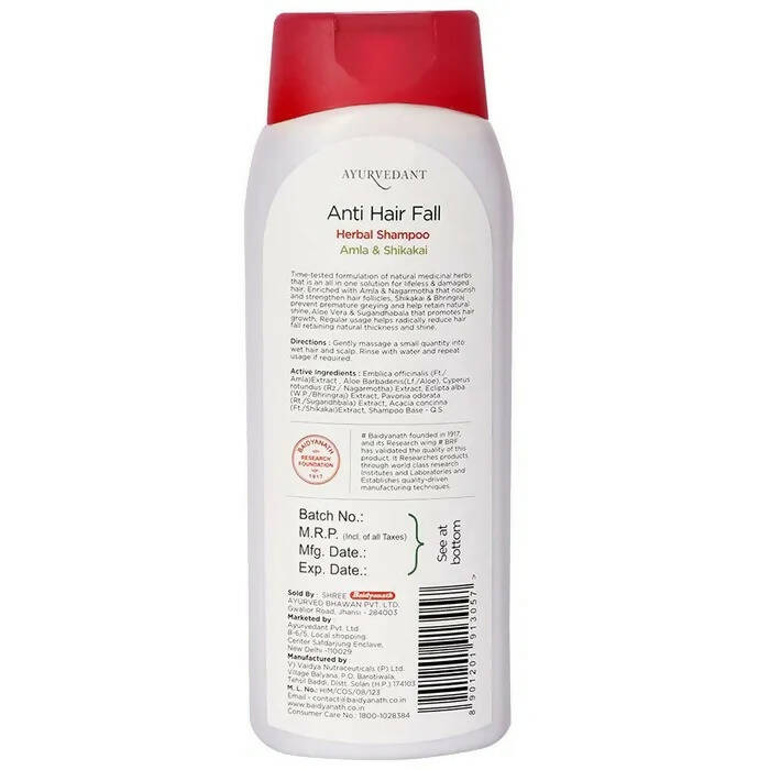 Baidyanath Jhansi Ayurvedant Herbal Anti Hairfall Shampoo - Grab2buy