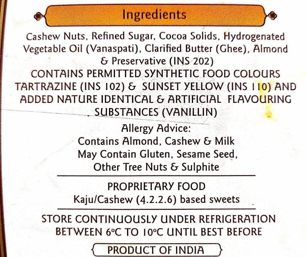 Haldiram's Kaju Chocolate Ladoo 