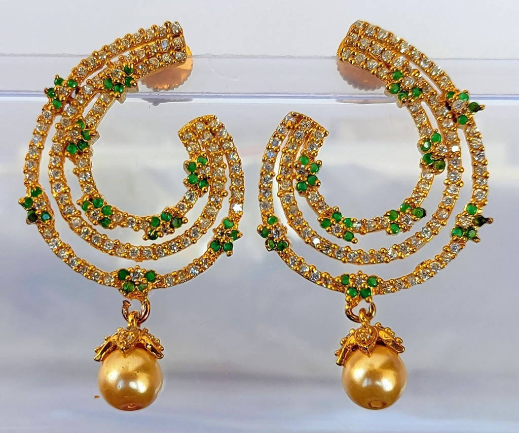 Green AD Designer Earrings - Grab2buy