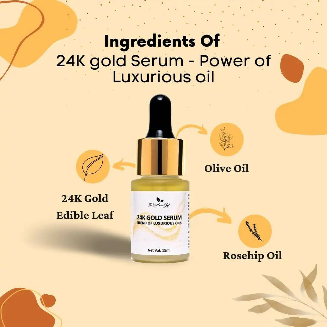 The Wellness Shop 24k Gold Serum Power Of Luxurious Oil  Grab2Buy The Wellness Shop Grab2Buy