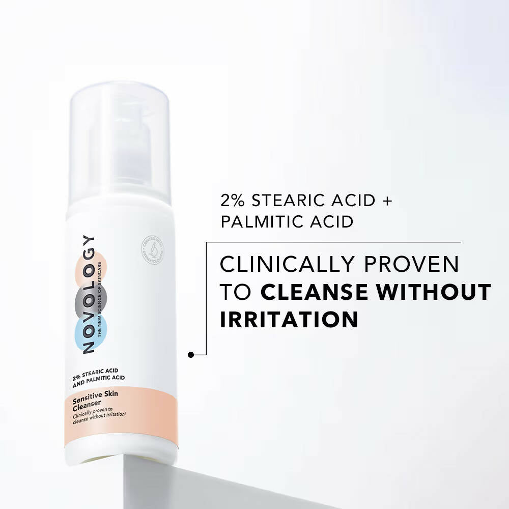 Novology Sensitive Skin Cleanser With 2% Stearic Acid + Palmitic Acid 