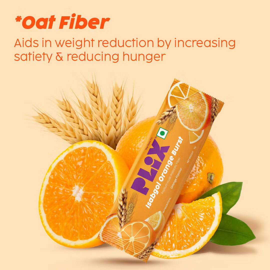 PLIX The Plant Fix Isabgol Orange Burst with Oat Fiber 