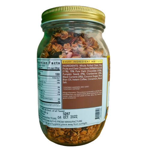 Thenibblebox Coffee Cacao Carnival Granola 
