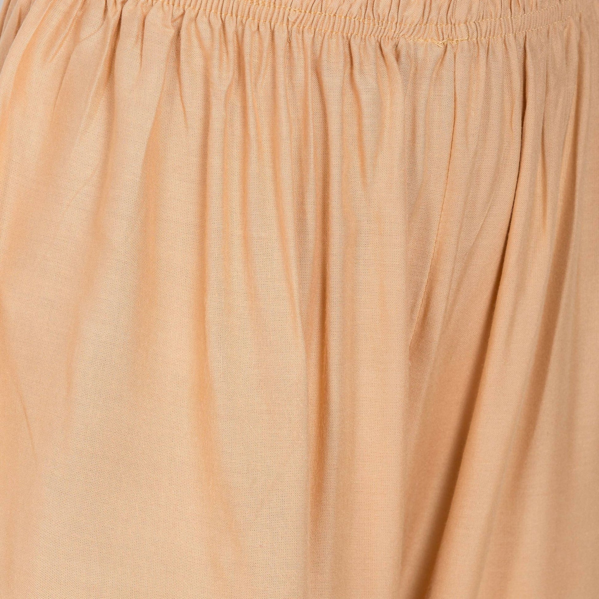 PAVONINE Beige Color Golden Printed Rayon Fabric Sharara For Women & Girls