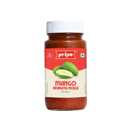 Priya Mango Avakaya Pickle with Garlic - Grab2buy