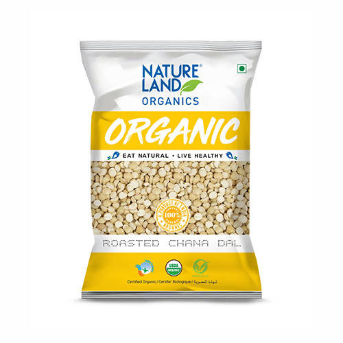 Nature Land Organics Roasted Chana Dal - Grab2buy