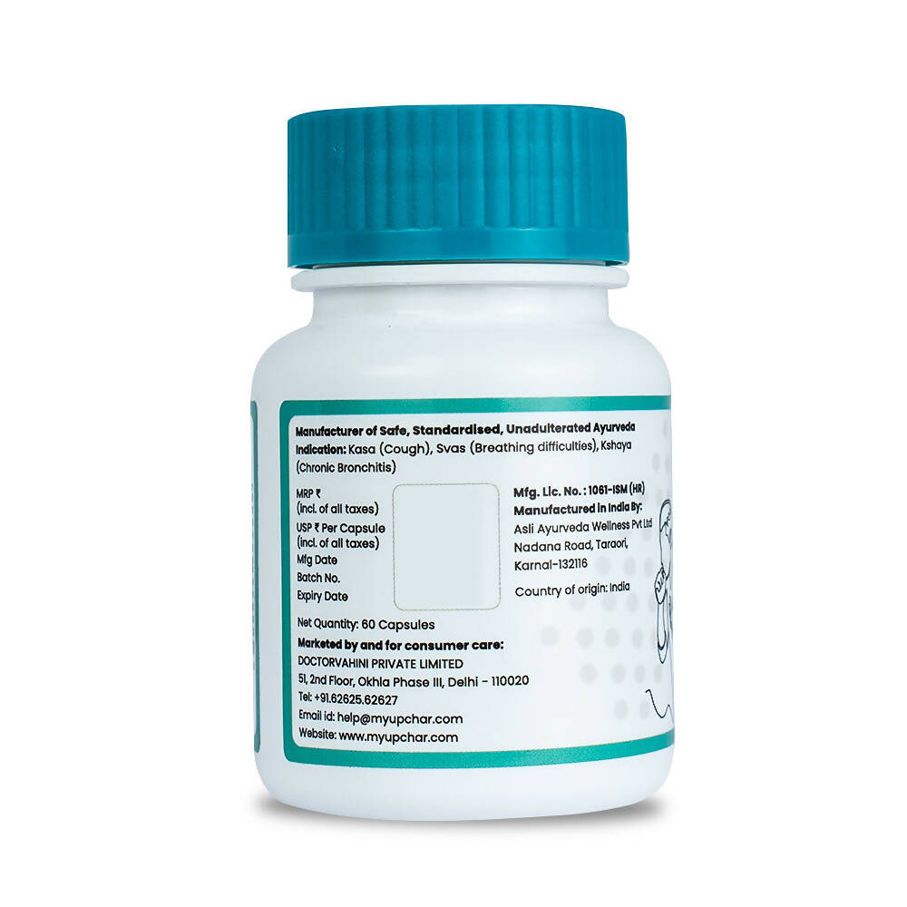 myUpchar Ayurveda Kaphaja Respiratory Support Capsules - Grab2buy