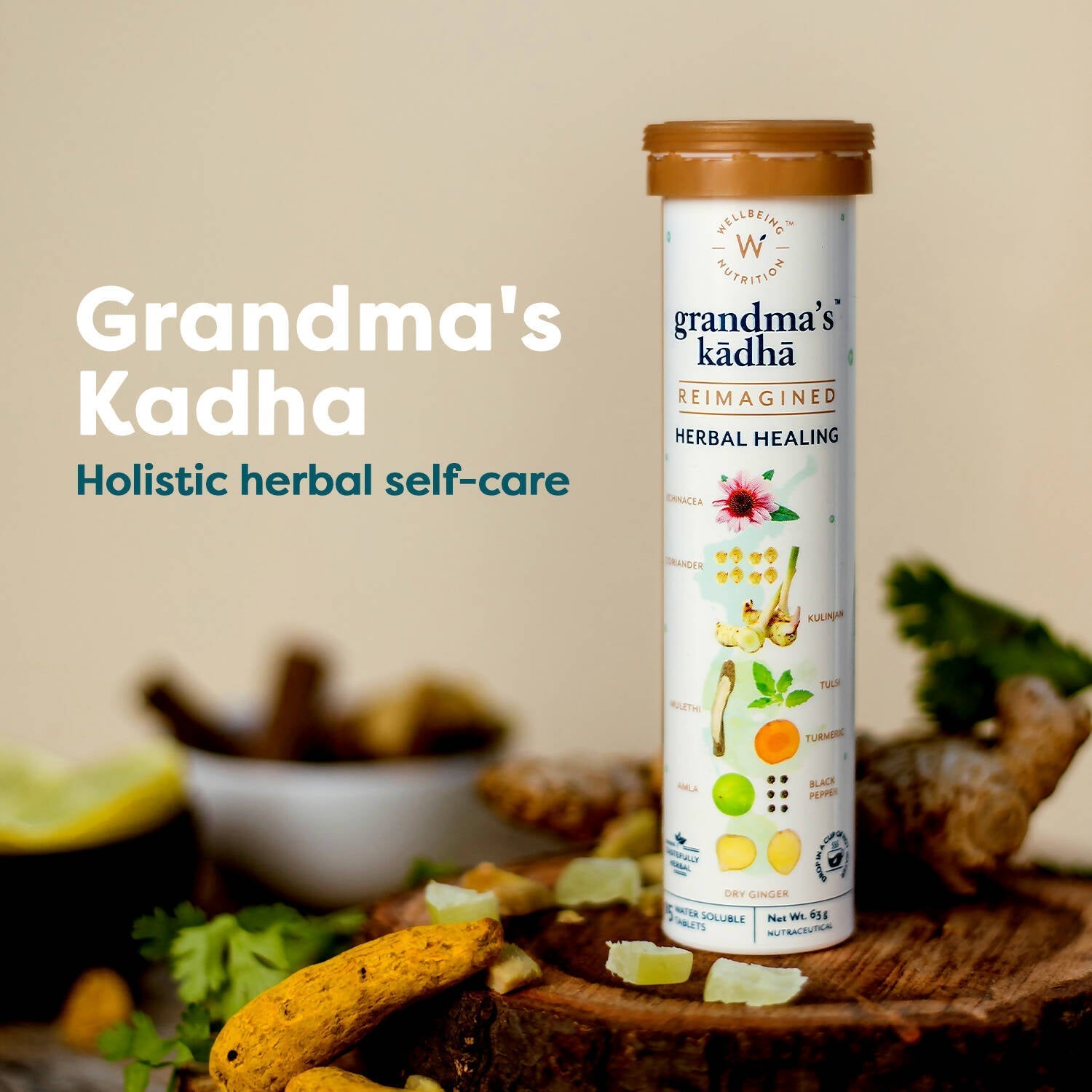 Wellbeing Nutrition Grandma's Kadha Tablets 