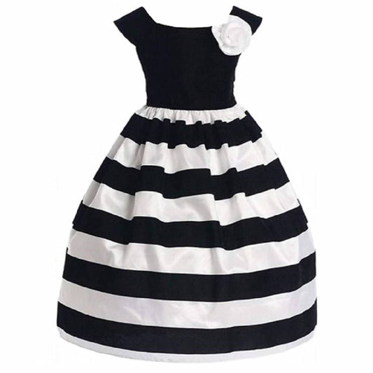 Asmaani Baby Girl's Multi- Coloured Satin A-Line Maxi Full Length Dress (AS-DRESS_22155) - Grab2buy