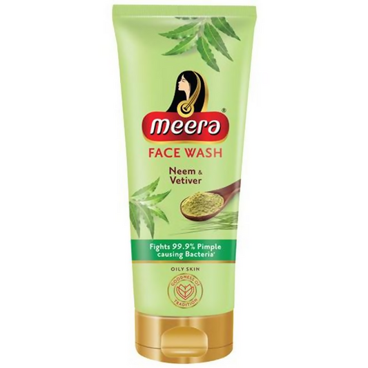 Meera Neem & Vetiver Face Wash For Oily Skin - Grab2buy
