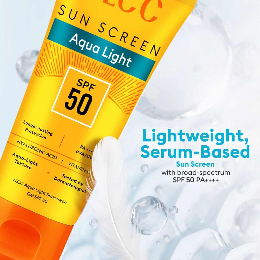 VLCC Aqua Light Sunscreen Gel SPF 50 PA++++  Grab2Buy VLCC Grab2Buy